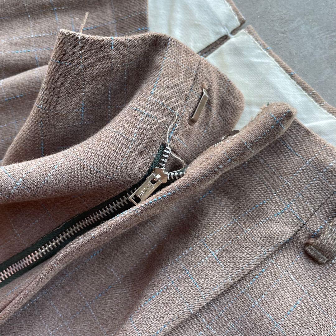 50’s レーヨンギャバ　絣　ロカビリー　パンツ