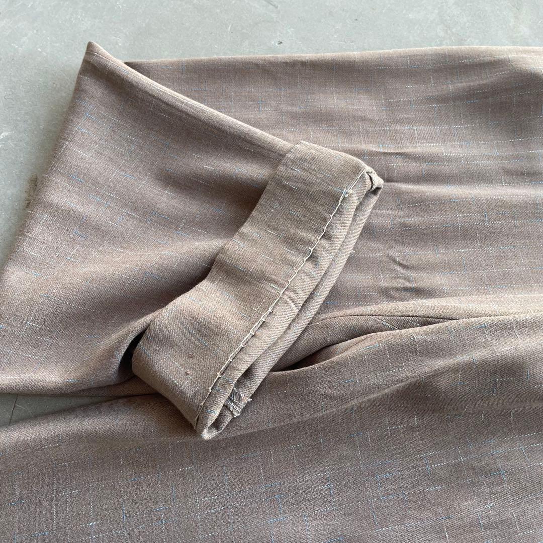 50’s レーヨンギャバ　絣　ロカビリー　パンツ