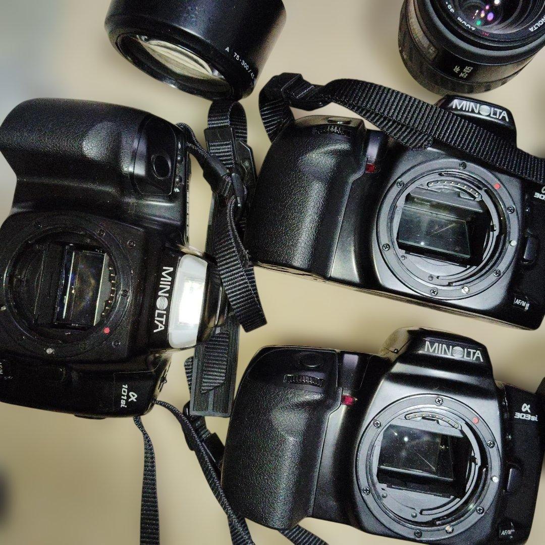 茶1000 ジャンク MINOLTA α303si 101si