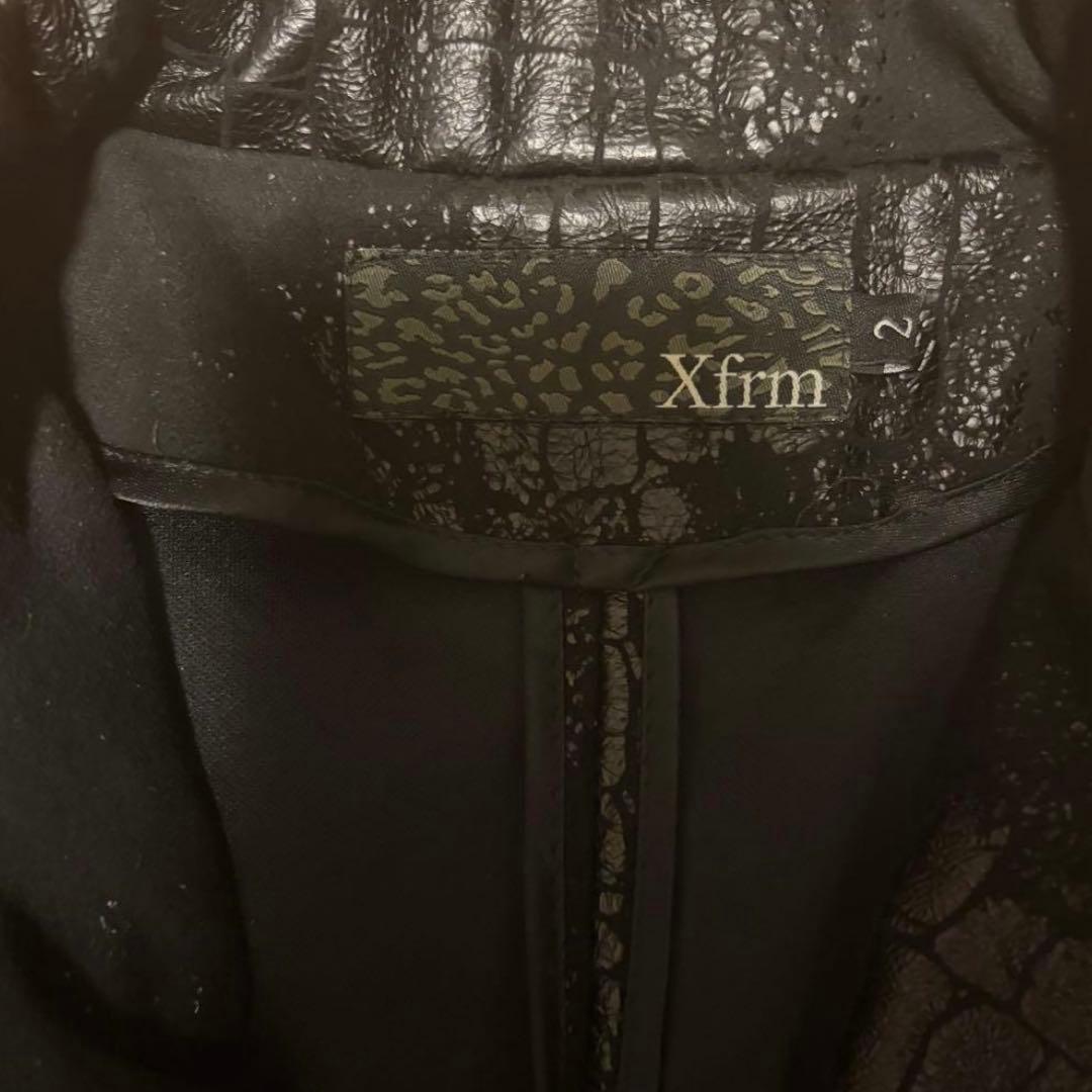 xfrm パイソン コーティング テーラード ジャケット アウター v系 お兄系