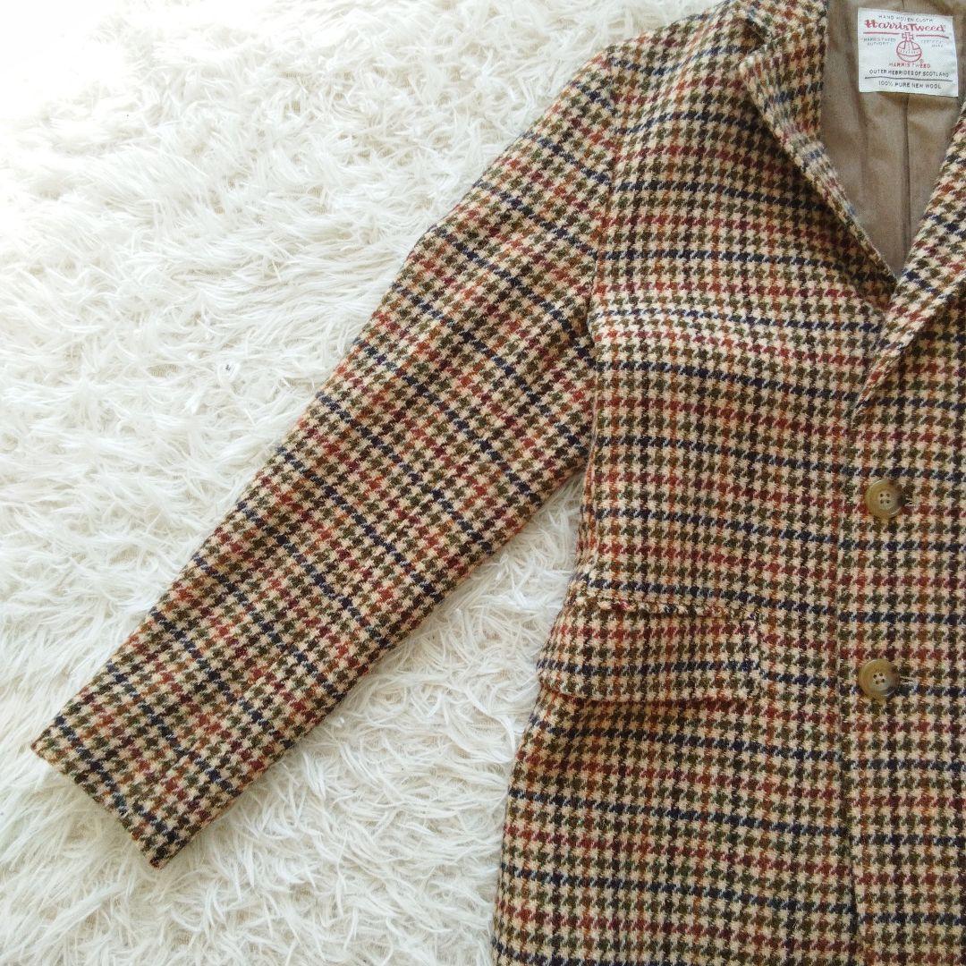 aikmj ビームスボーイ × ハリスツイード 千鳥格子ウールジャケット