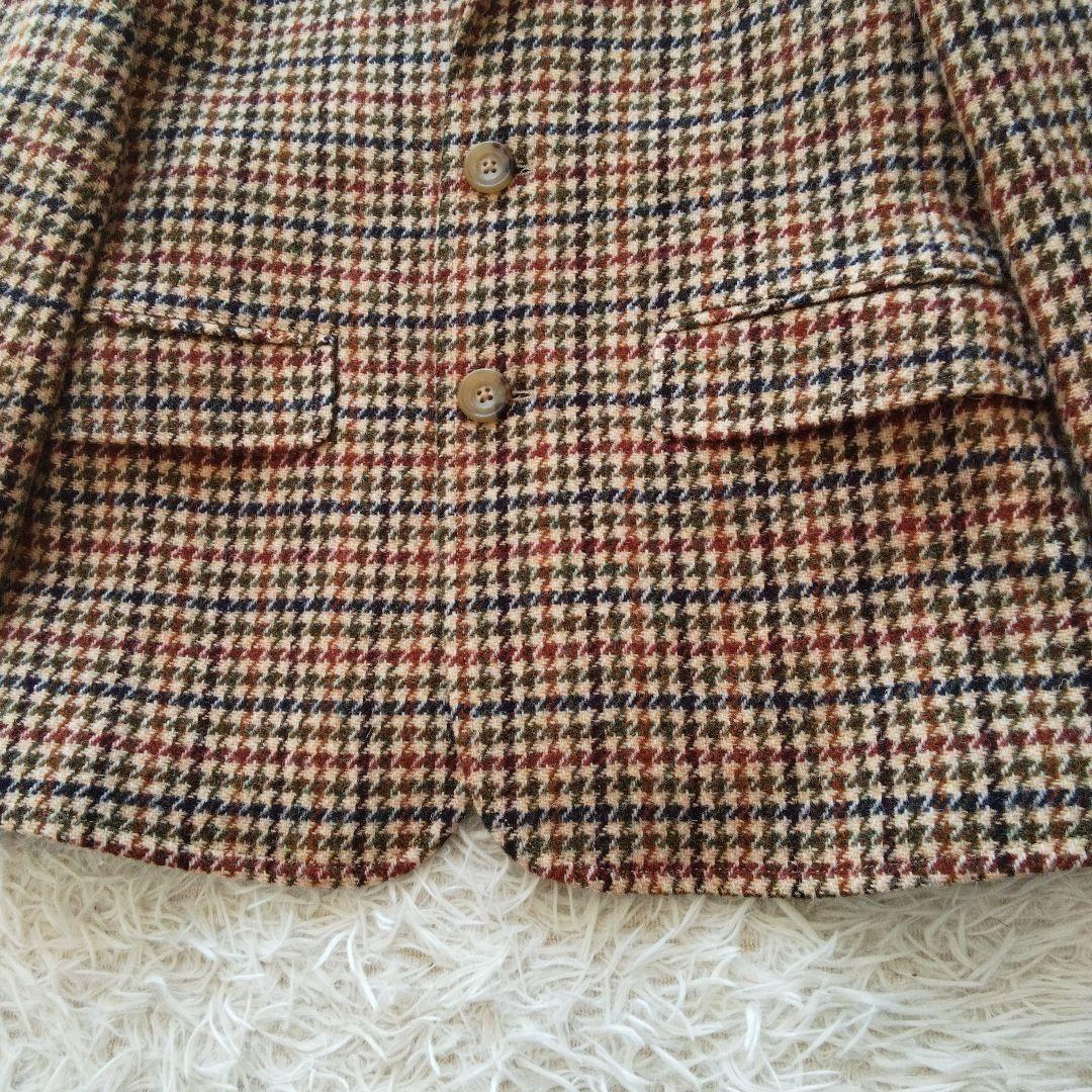 aikmj ビームスボーイ × ハリスツイード 千鳥格子ウールジャケット