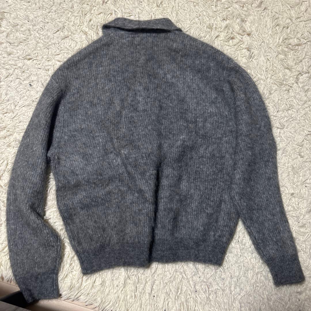 crépuscule グレー ボタン付きカーディガン