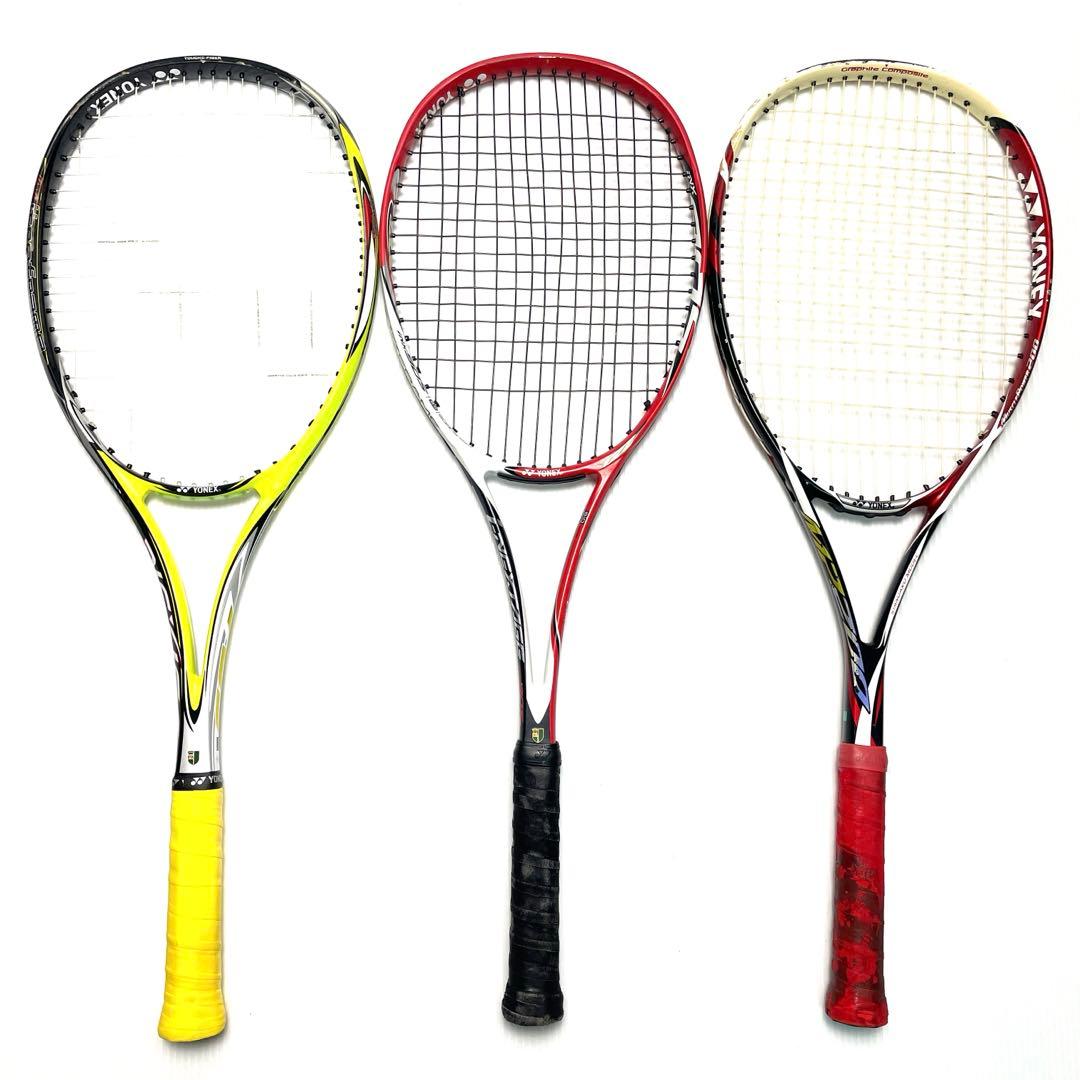 YONEX 軟式テニスラケット3本 NEXIGA70S MP200 iNX90S