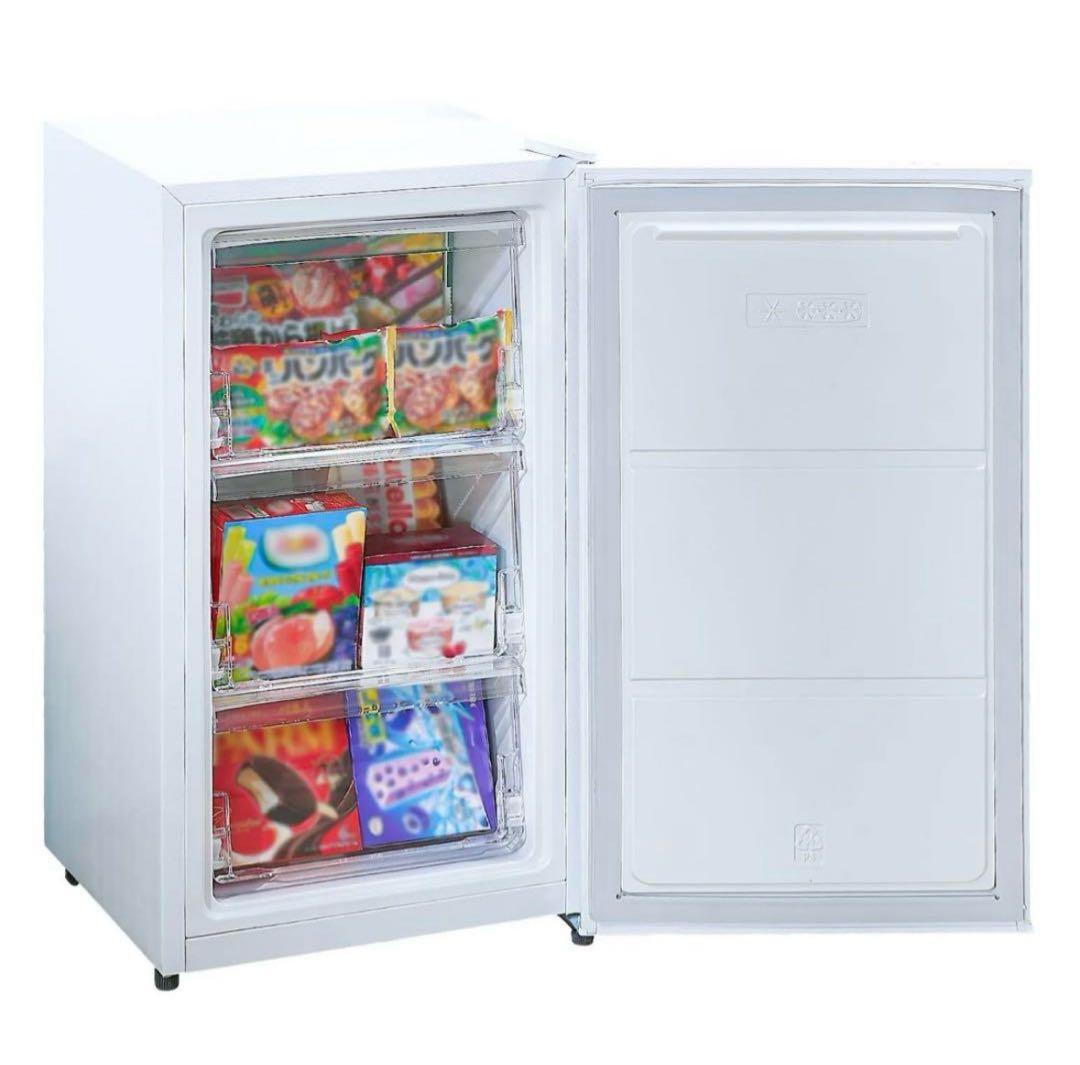 【新品】冷凍庫 60L スリム 小型 省エネ 大容量 サブ冷凍庫 直冷式 2台目