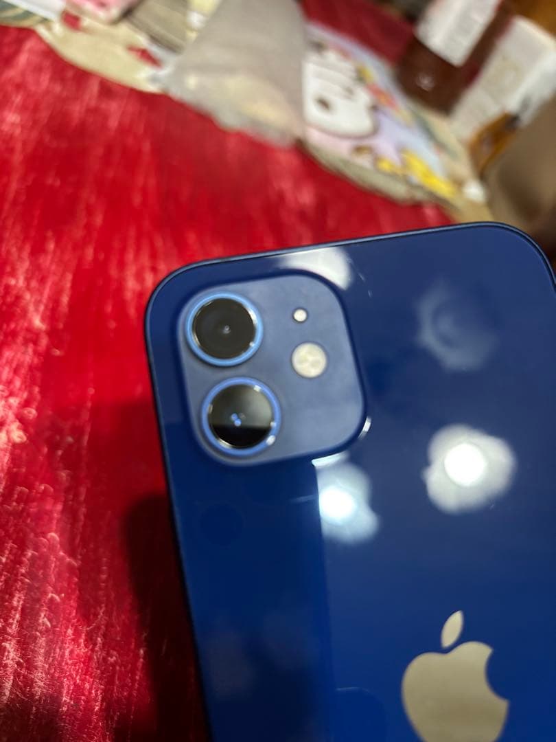 【Mai】simフリーiPhone12 128GB青色 ガラスフィルム4枚