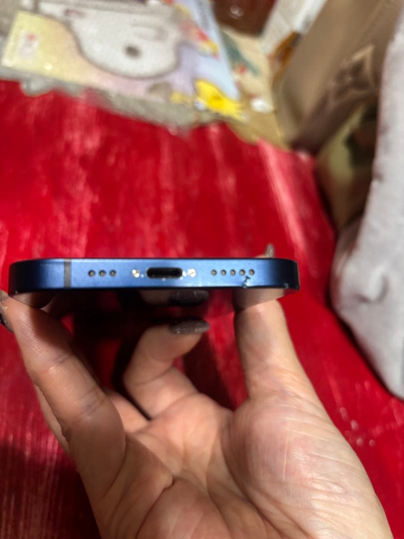 【Mai】simフリーiPhone12 128GB青色 ガラスフィルム4枚