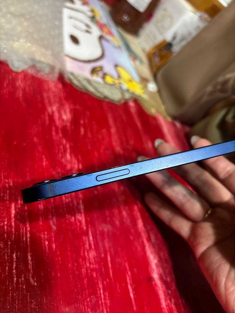 【Mai】simフリーiPhone12 128GB青色 ガラスフィルム4枚