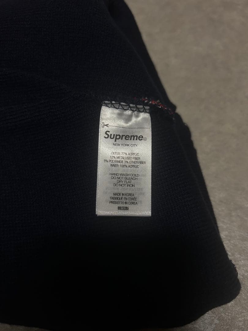 【かす】24AW Supreme Hearts Beanie \"Navy\"