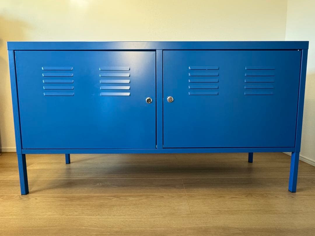 廃盤　IKEA PS キャビネット　青　ブルー