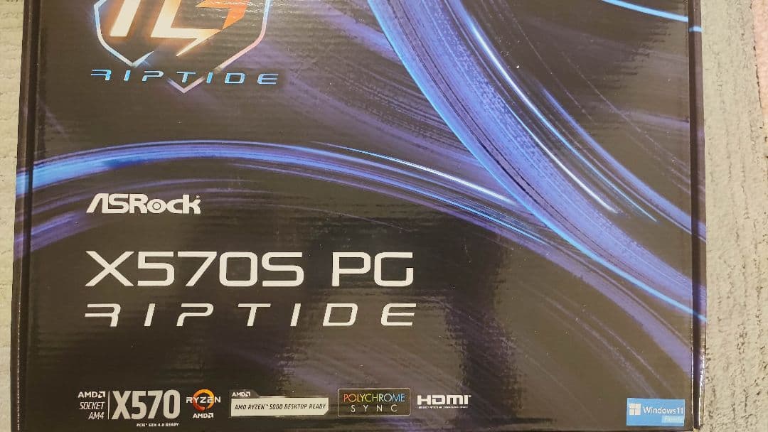 ASRock X570S PG Riptide マザーボード + WiFiカード