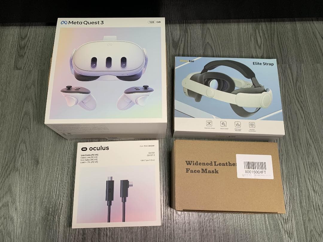  Quest 3 128GB　純正リンクケーブル＋社外装着品付き