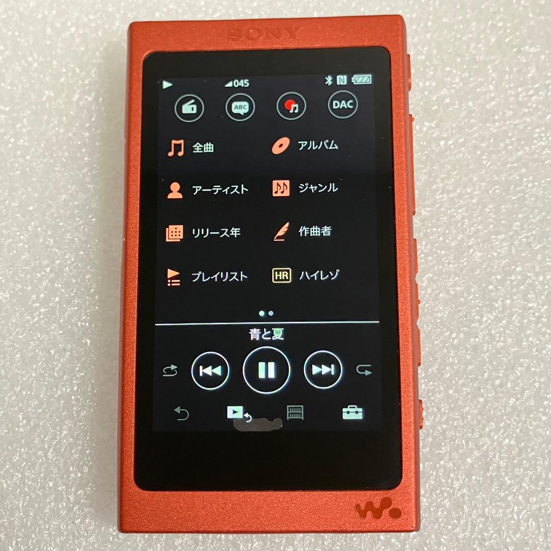 【バッテリー良好】　ソニー ウォークマン NW-A45 16GB シナバーレッド