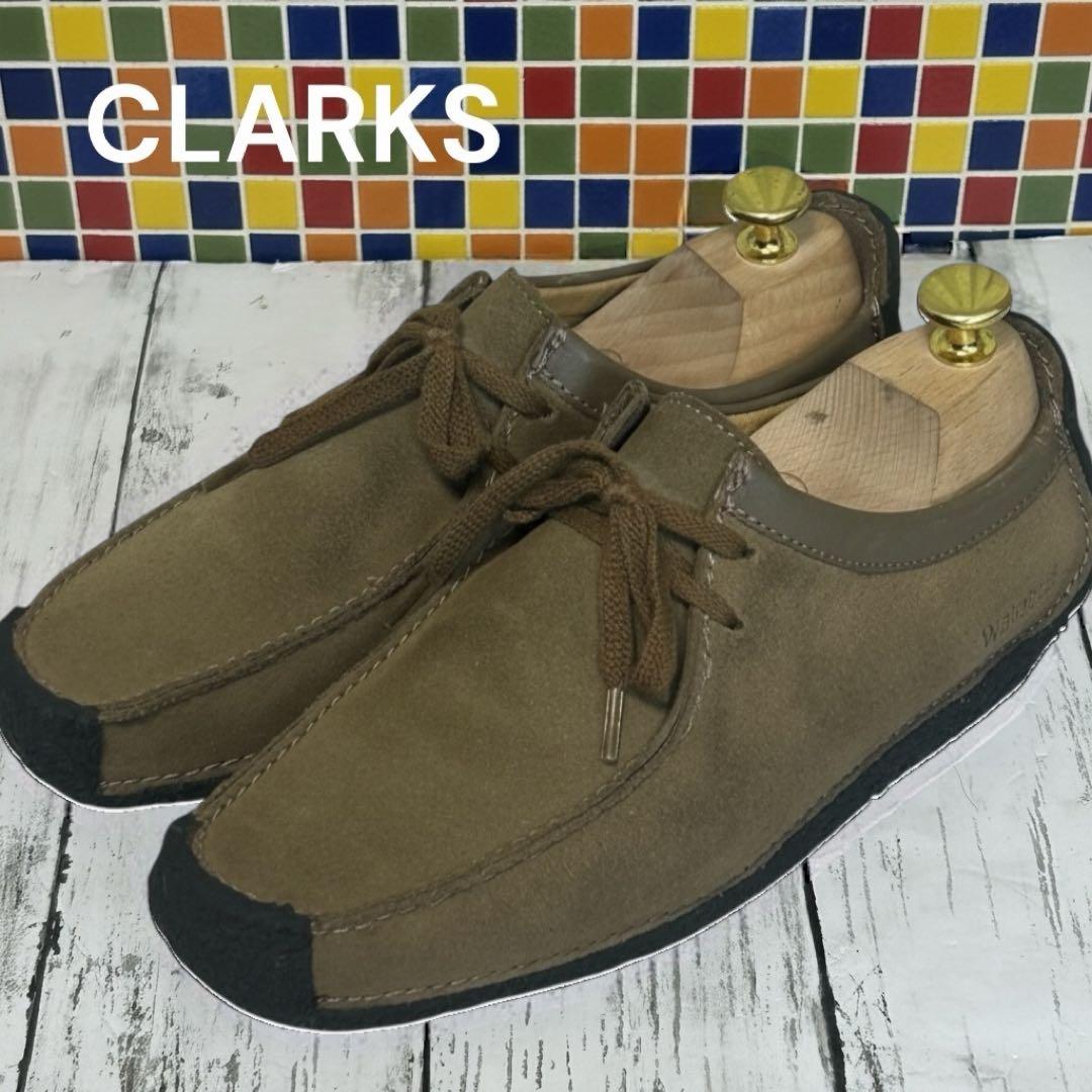 美品 人気モデルクラークス ワラビー ナタリー スエード ベージュ 24cm