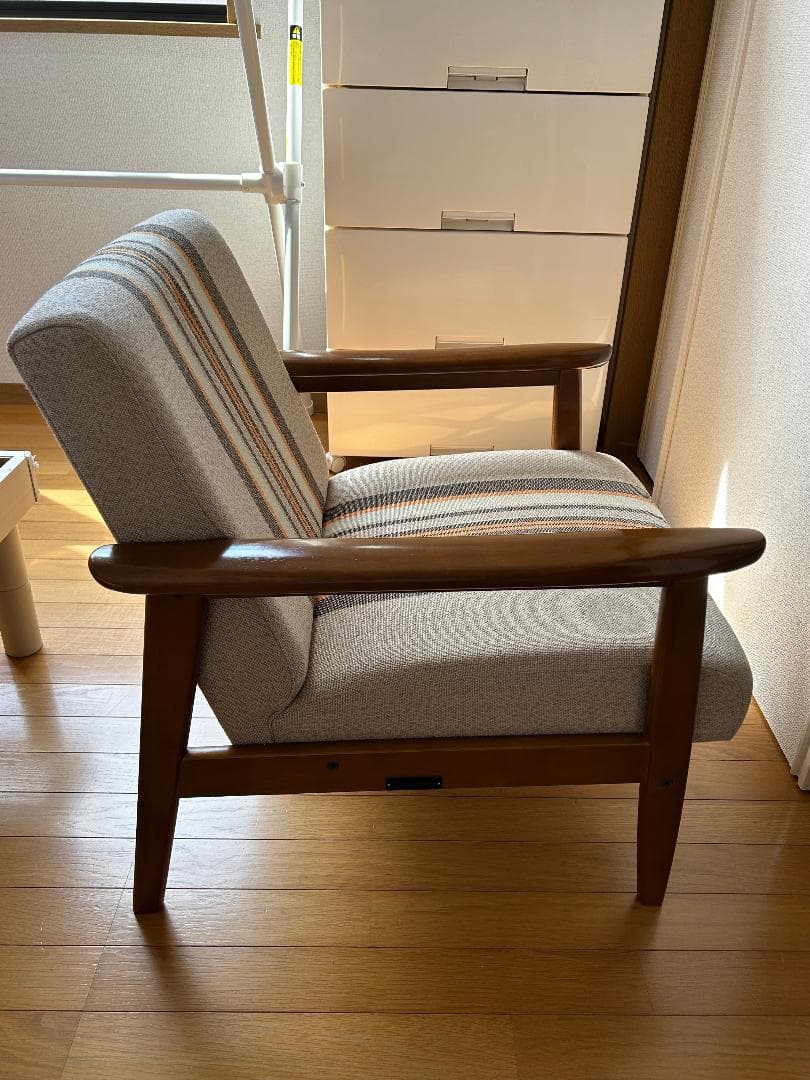 希少150台限定 カリモク60 Kチェア1シーター 09年復刻モデル ストライプ