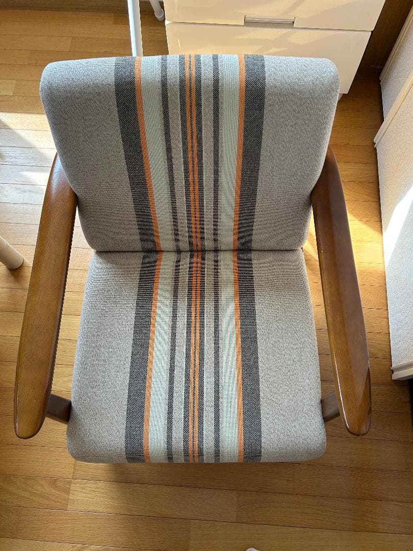 希少150台限定 カリモク60 Kチェア1シーター 09年復刻モデル ストライプ