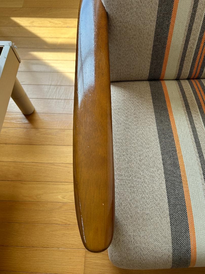 希少150台限定 カリモク60 Kチェア1シーター 09年復刻モデル ストライプ