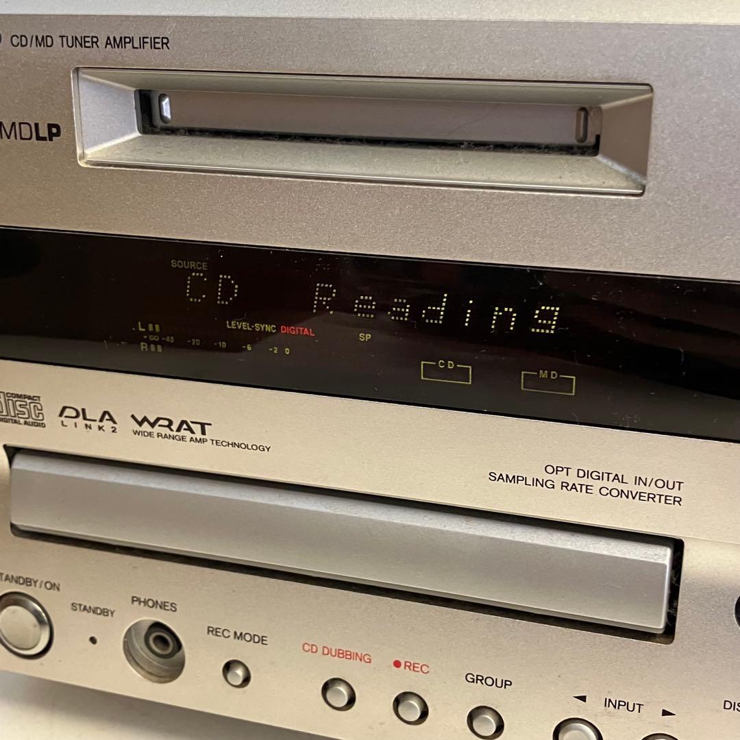 【通電OK】ONKYO FR-X9A CD/MDコンポ スピーカー D-SX9A