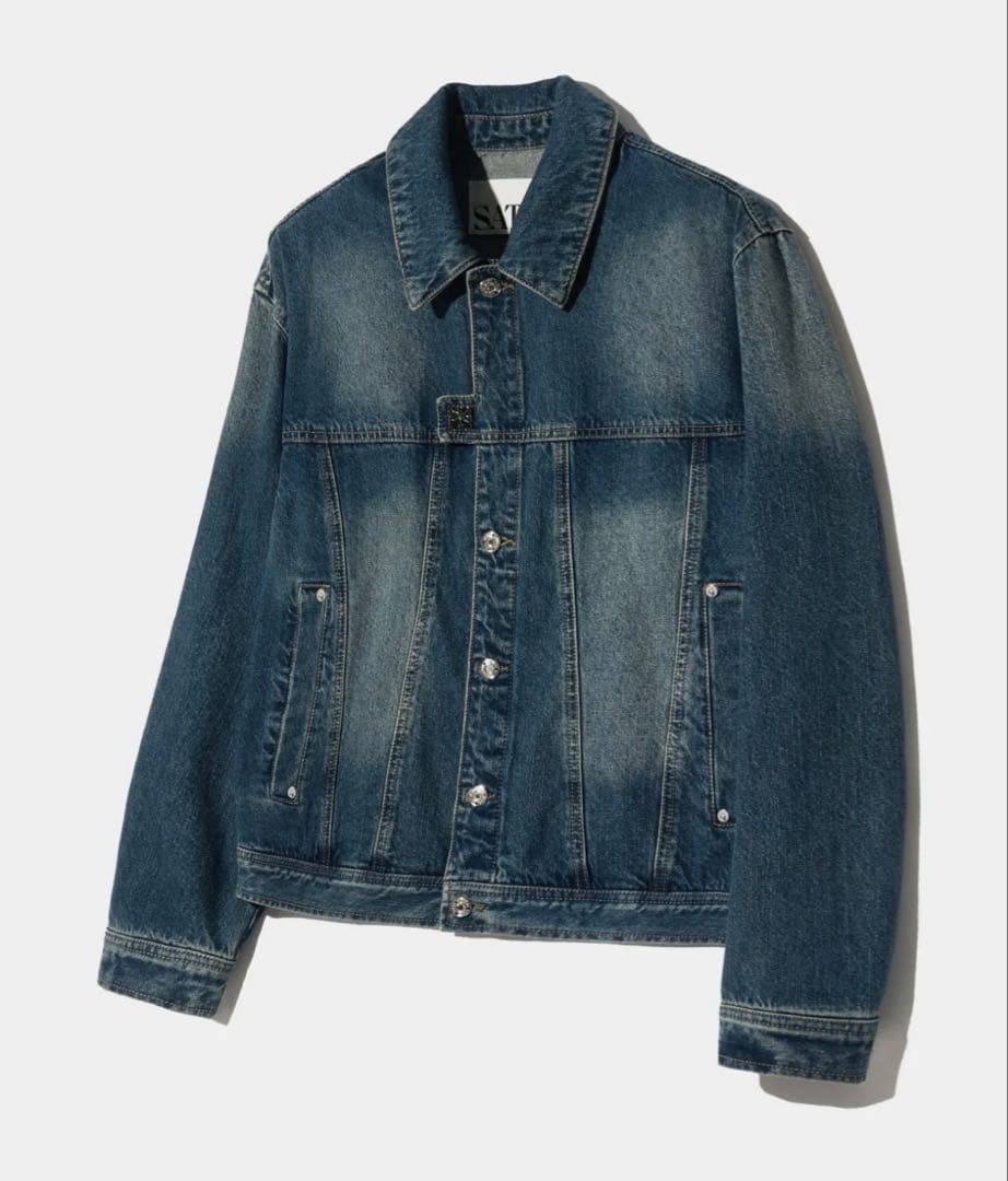 SATUR 韓国 Denim Trucker Jacket