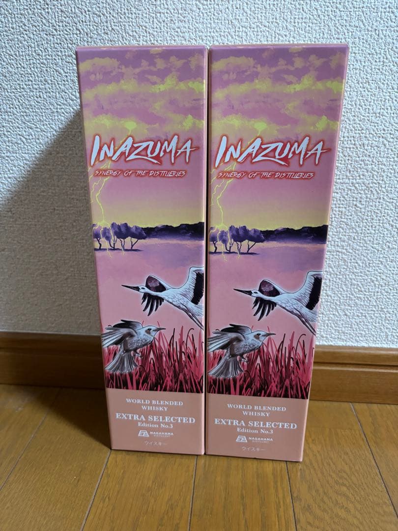 新品　INAZUMA EXTRA NO.3 ウイスキー　2本　長濱