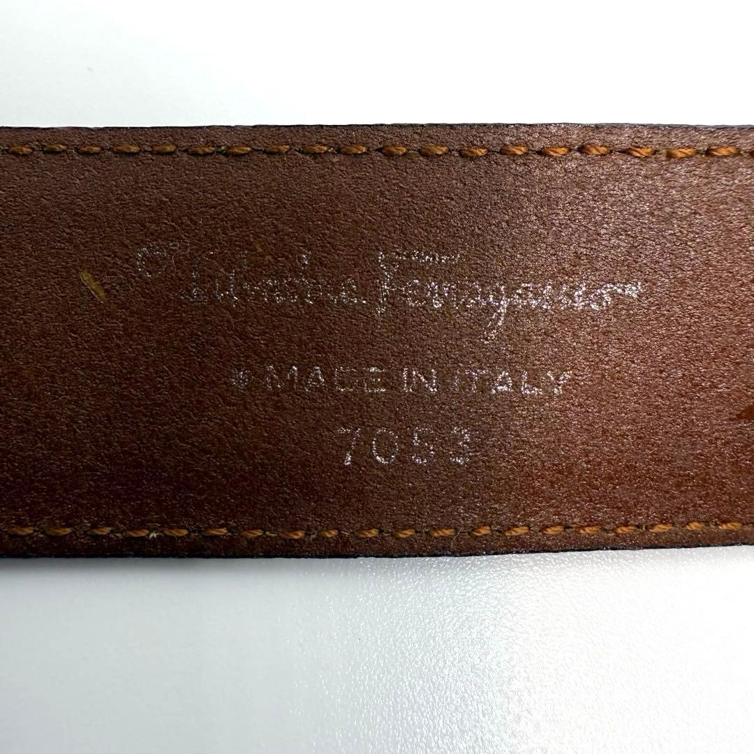 サルヴァトーレフェラガモ ダブルガンチーニ べっ甲調 レザー イタリア製 ベルト