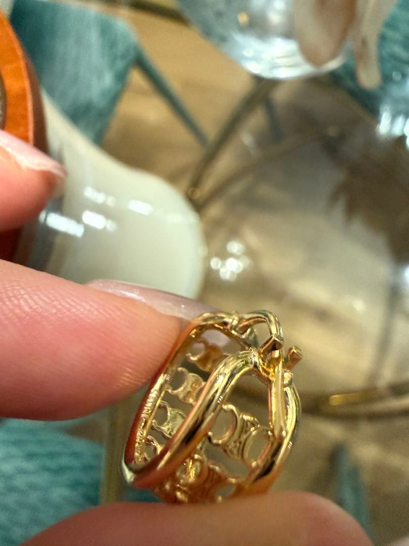 最終値下げします。 CELINE トリオンフ マルチフープピアス片耳