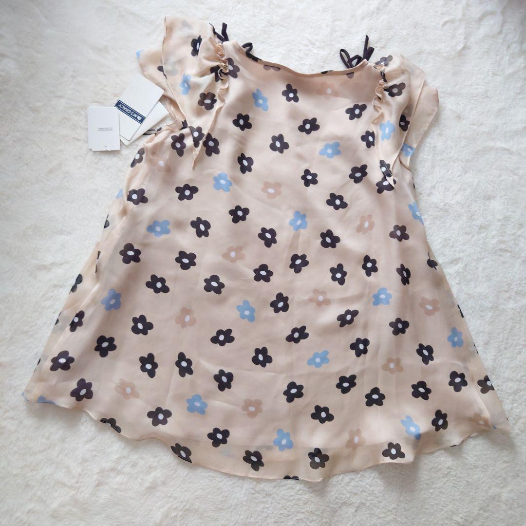 新品タグ付き M’S GRACY 花柄 リボン チュニック 大きいサイズ 42