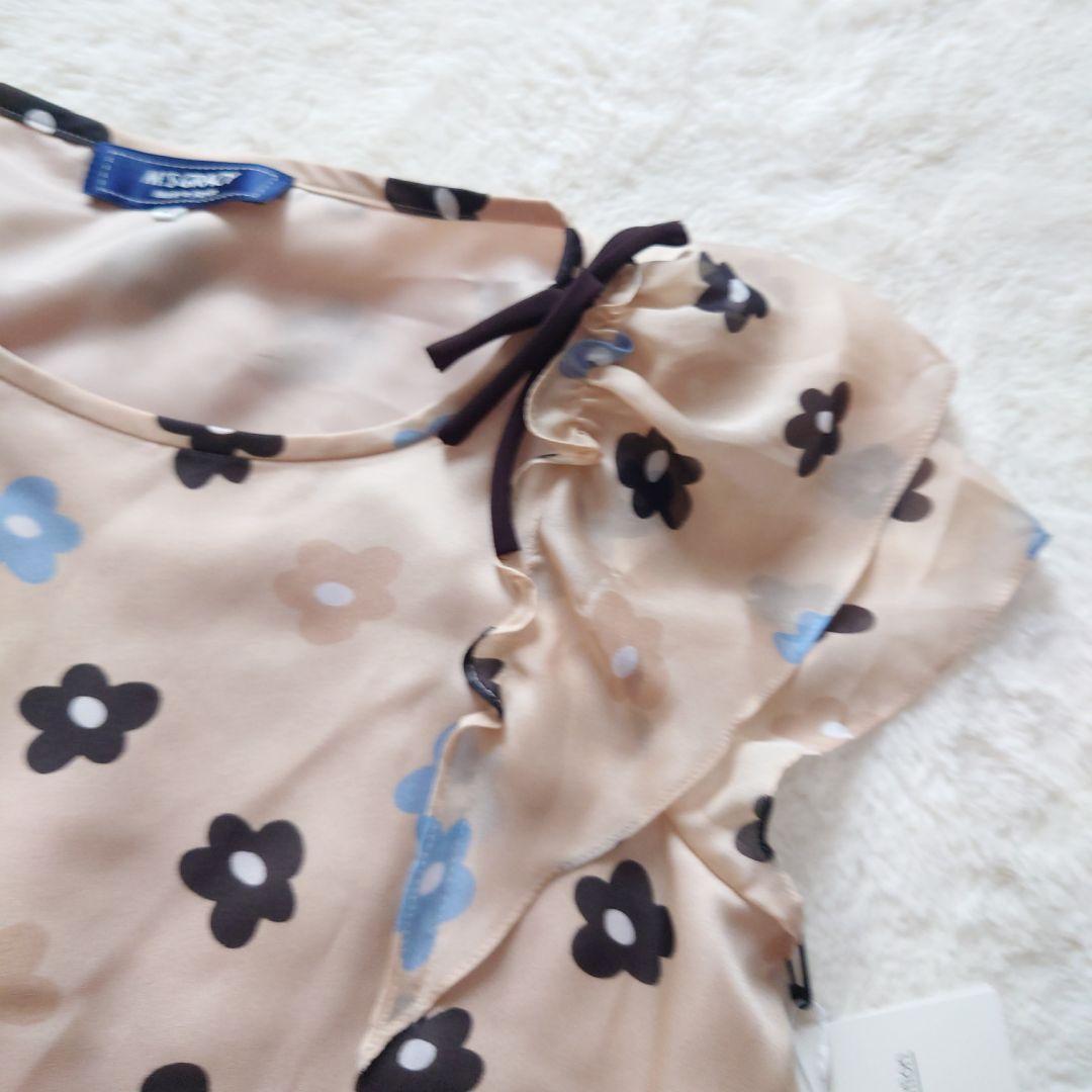 新品タグ付き M’S GRACY 花柄 リボン チュニック 大きいサイズ 42