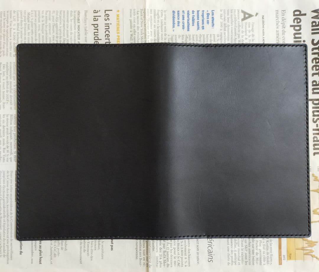 【まや】栃木レザー　ノートカバー