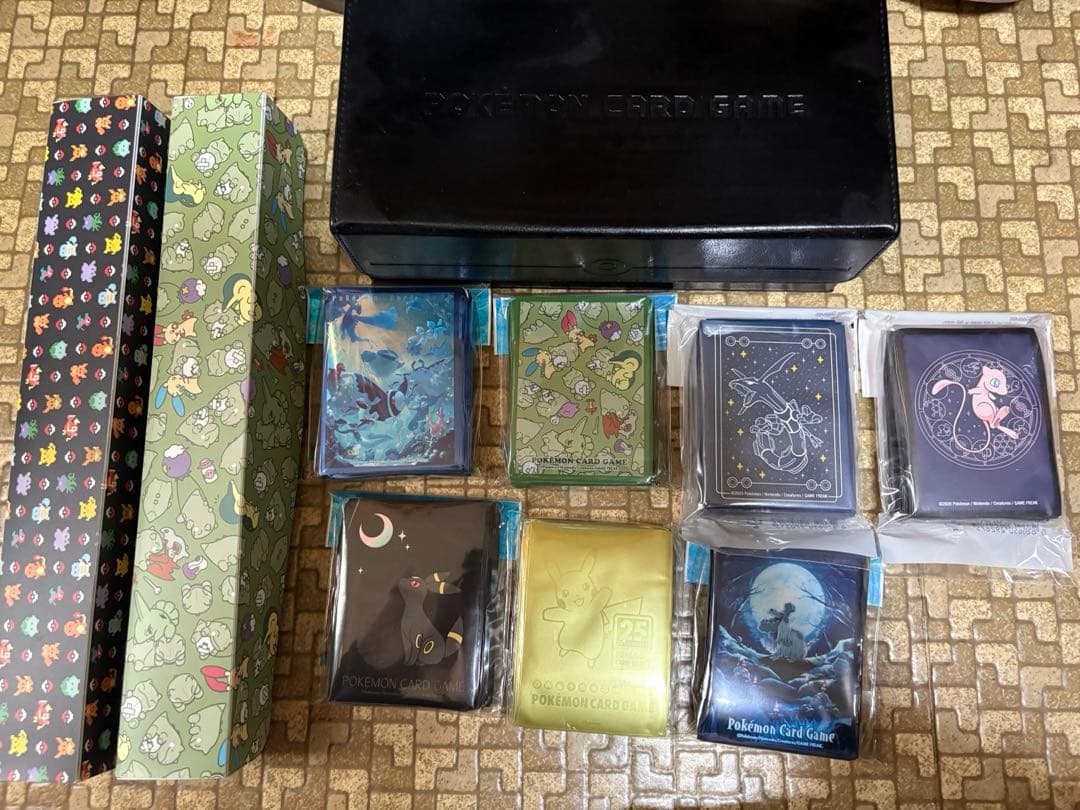 ポケモンカード引退品　スリーブ、プレイマット、カードボックスなど