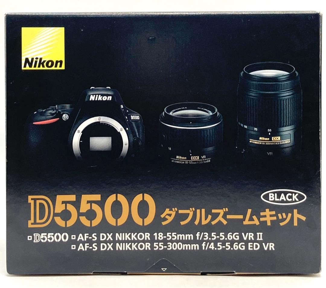 Nikon デジタル一眼レフカメラ D5500 ダブルズームキット BLACK