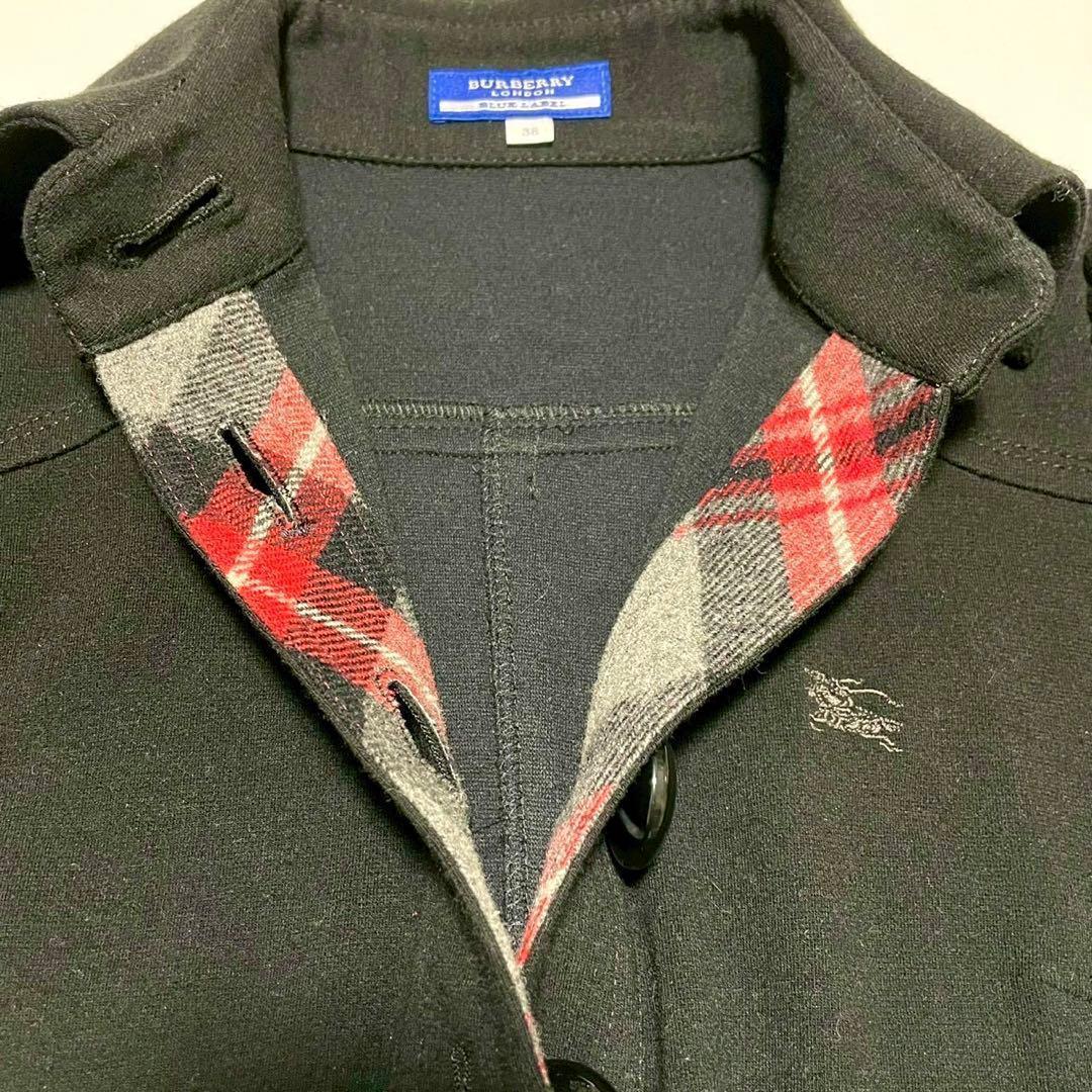 【バーバリーブルーレーベル】ドッキングワンピース ノバチェック ホースロゴ 38