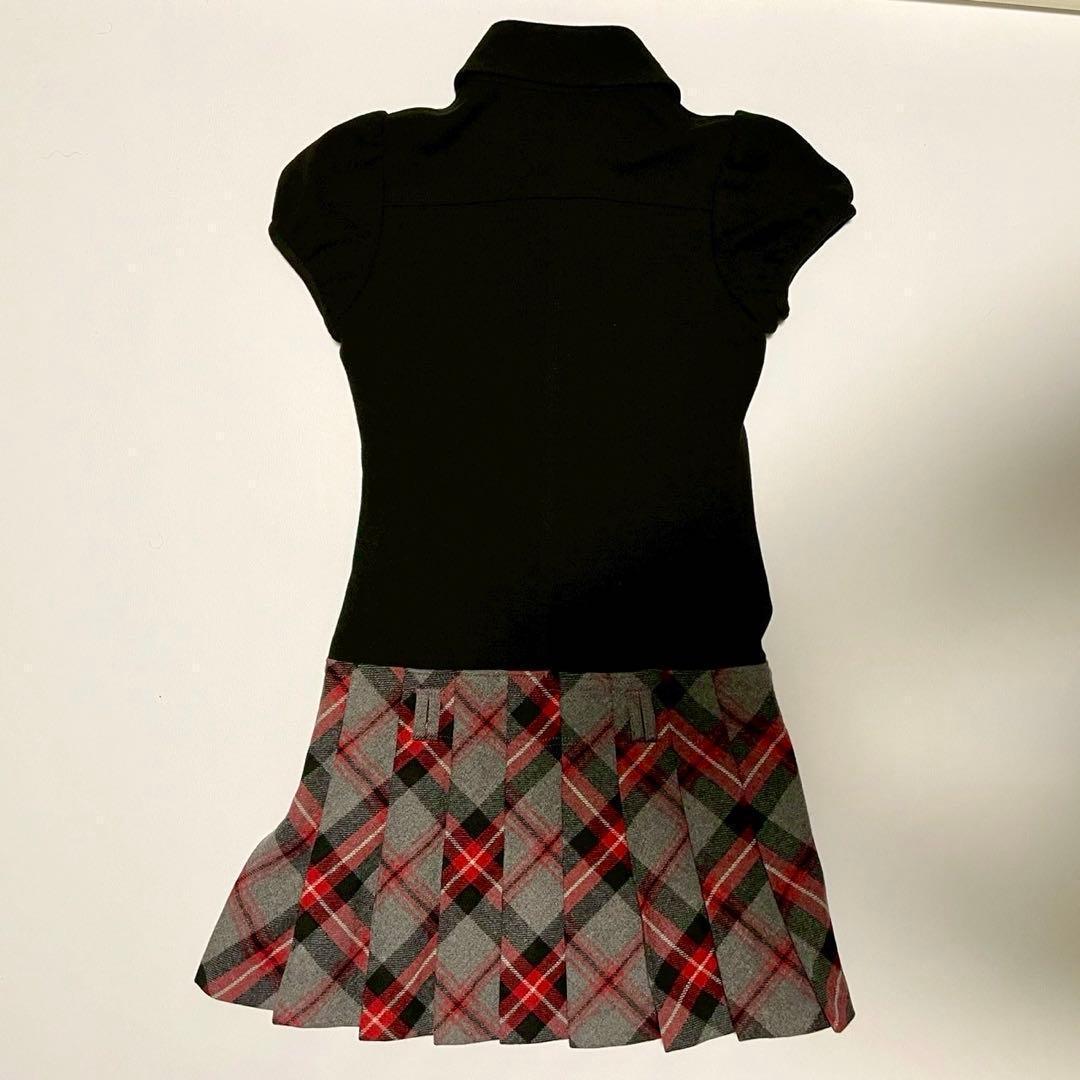 【バーバリーブルーレーベル】ドッキングワンピース ノバチェック ホースロゴ 38