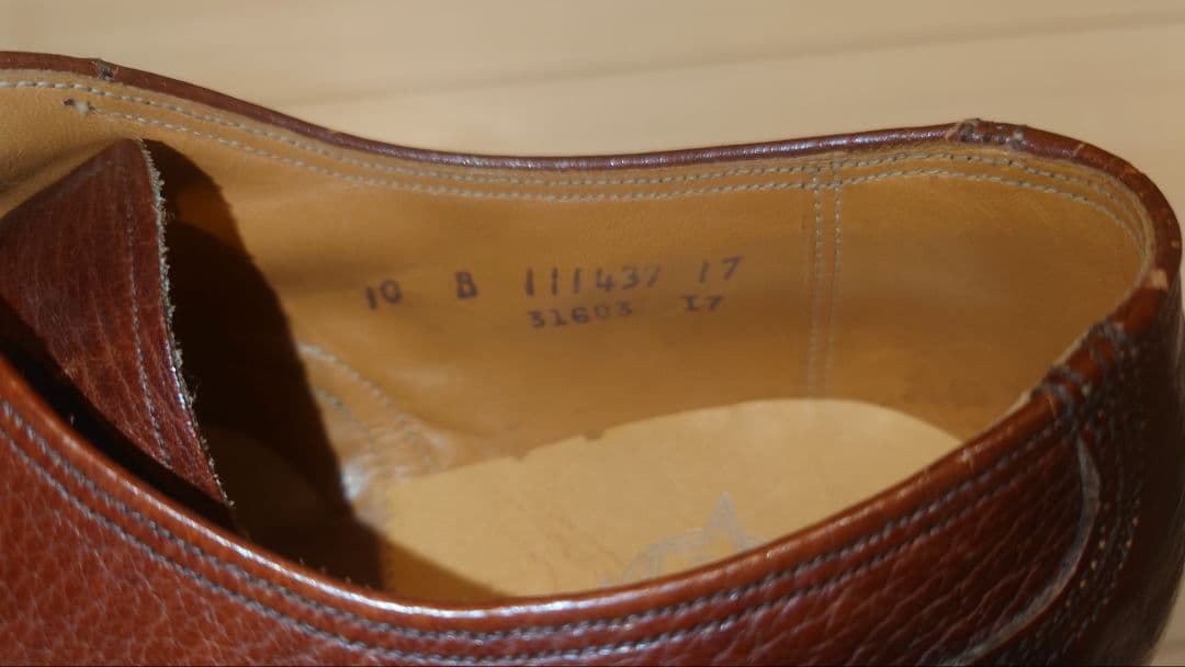 NOSフローシャイムFlorsheim Uキャップ50'sサイズ10B