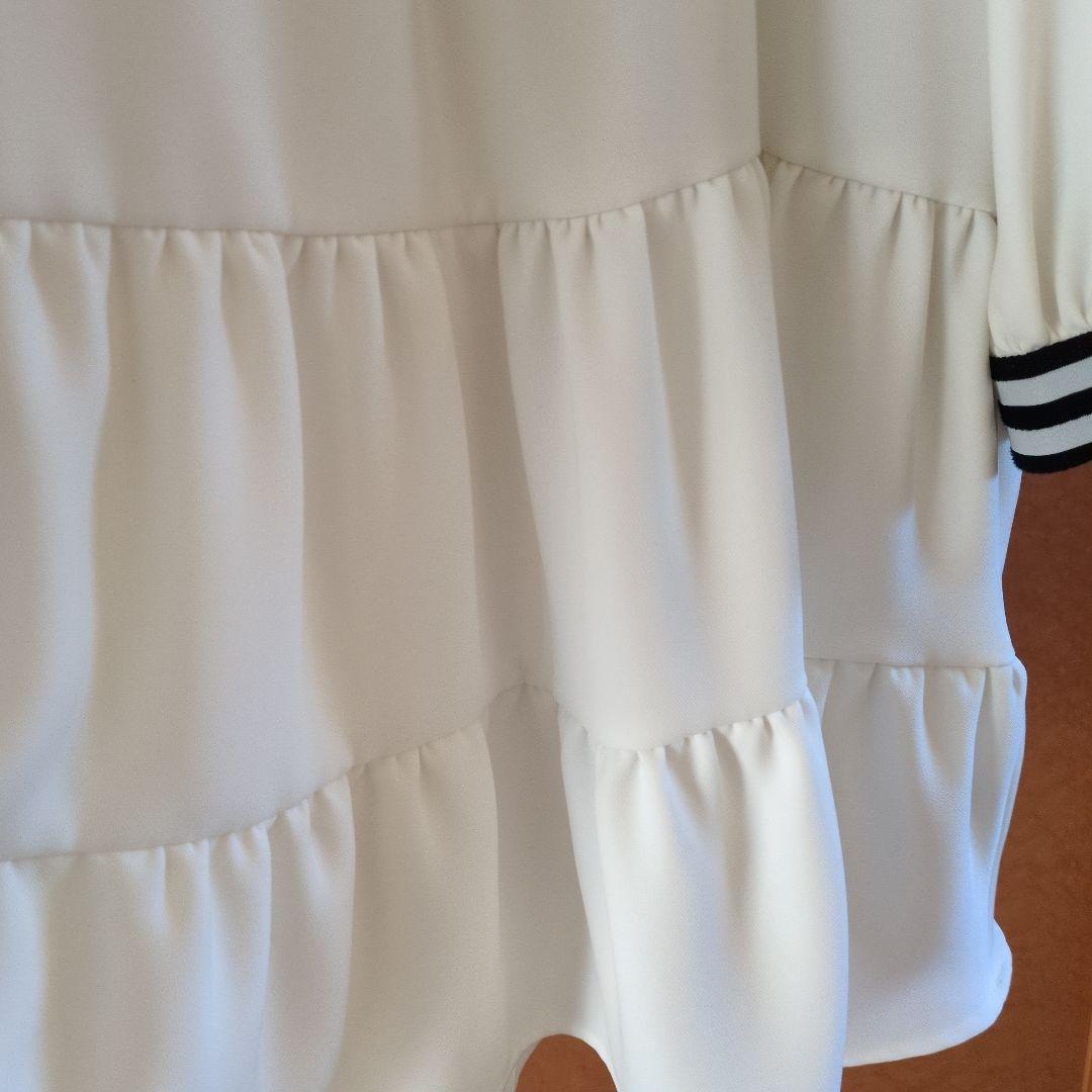 うさこ☆　BORDERS at BALCONY ツイルティアードブラウス