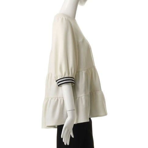 うさこ☆　BORDERS at BALCONY ツイルティアードブラウス