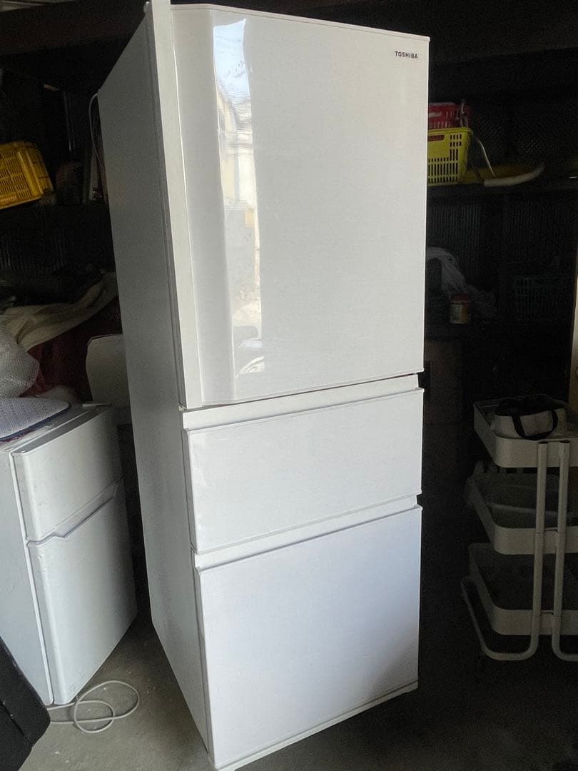 【現状渡し】TOSHIBA GR-T33SC (WT) 冷蔵庫 2022年製