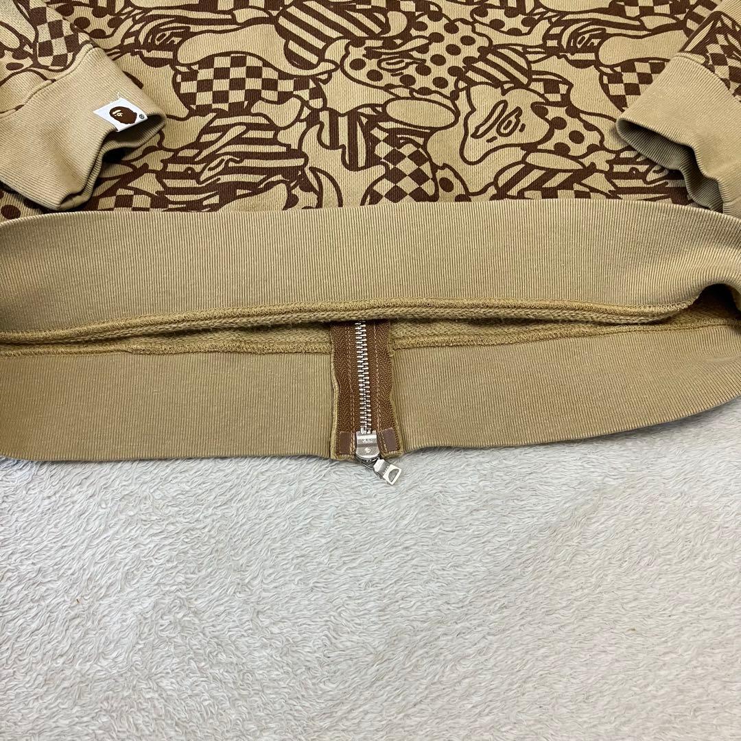 A BATHING APE パーカー クッキー　カモフラ　　　 Sサイズ