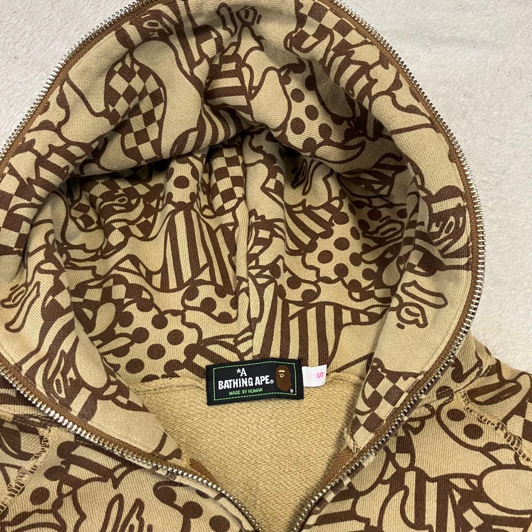 A BATHING APE パーカー クッキー　カモフラ　　　 Sサイズ