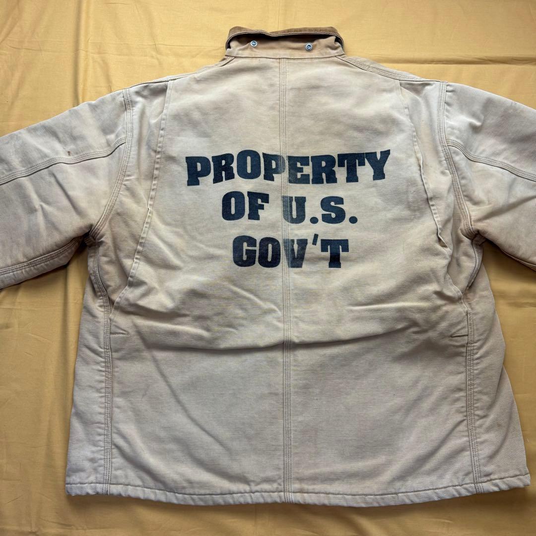 激レア　carhartt カーハート　チョアコート　囚人服　80s USA製