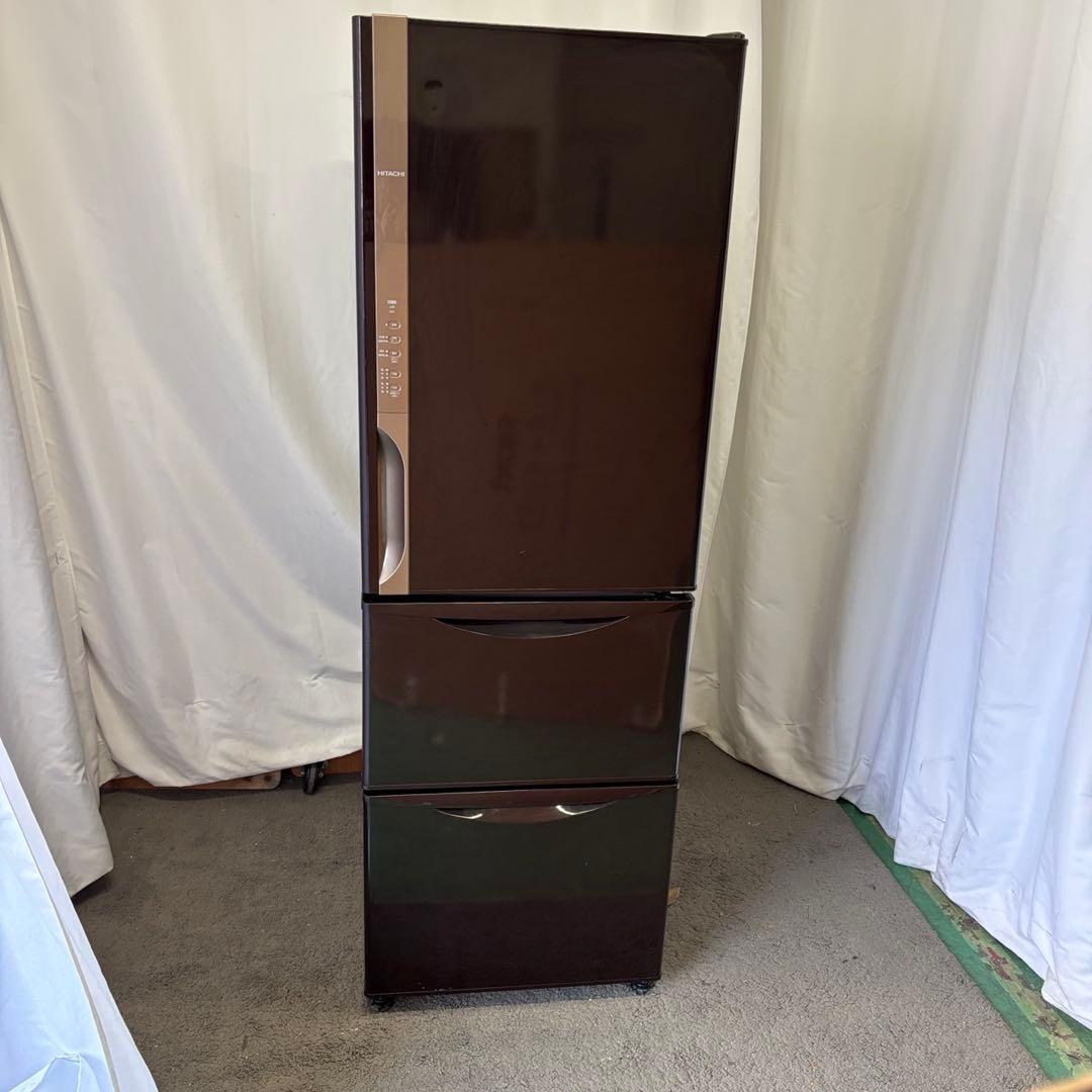 ★110　冷蔵庫　日立　右開き　300-400ℓ　スリム　安い　中古　設置無料
