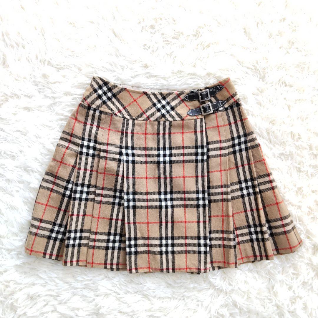 BURBERRY LONDON⿻ノバチェック ミニスカート プリーツキッズ140