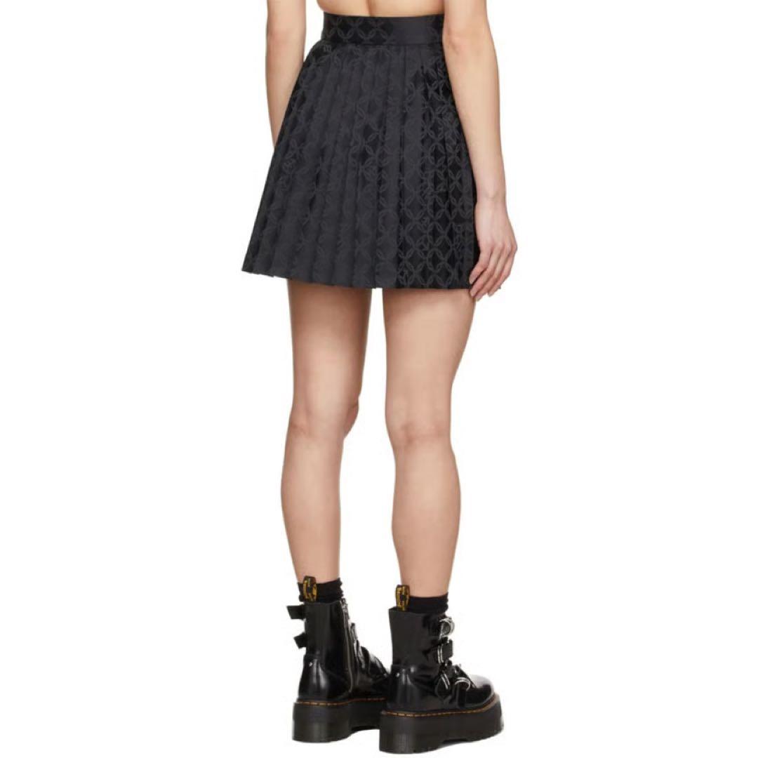 Charles Jeffrey Loverboy ブラック プリーツミニスカート