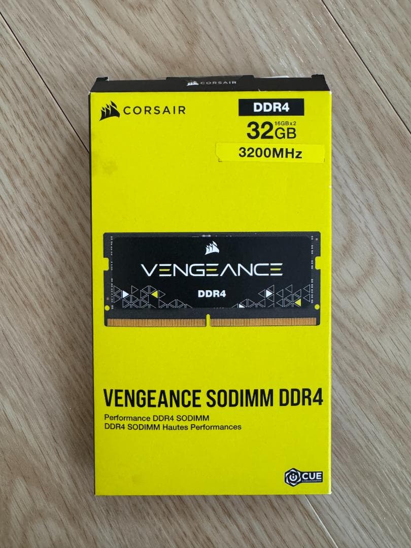 メモリー CORSAIR VENGEANCE SODIMM DDR4 32GB 3200M