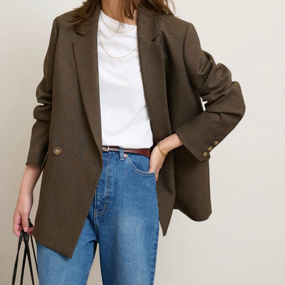 relumeシャークツイードテーラードジャケット