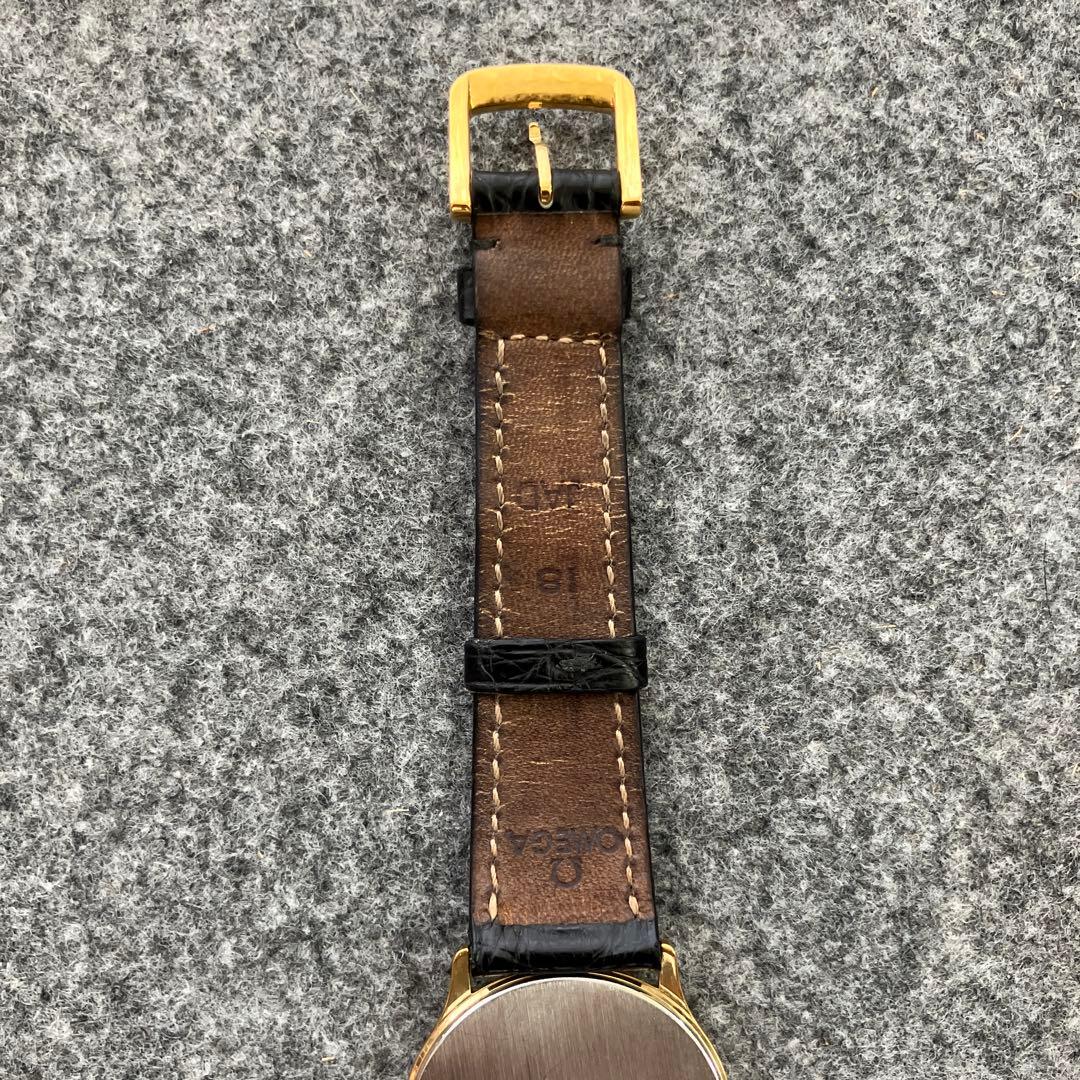 OMEGA De Ville 腕時計　ゴールド　レザーベルト