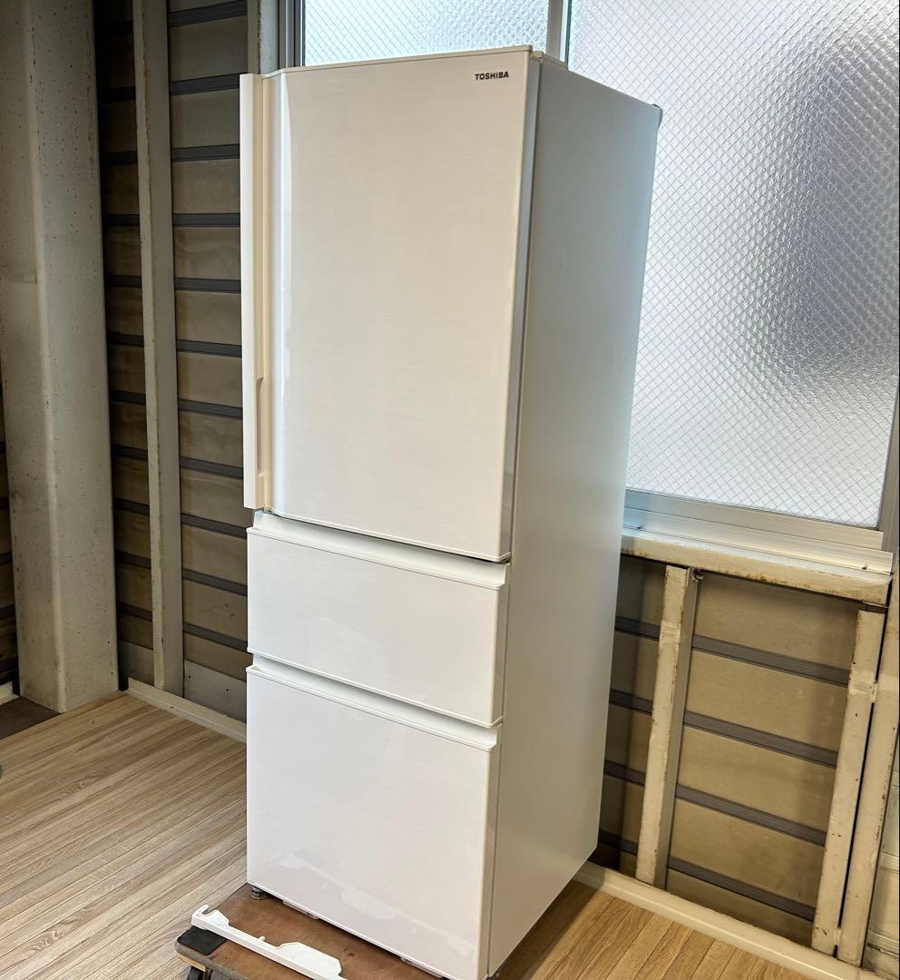 ⑥2022年製東芝3ドア冷蔵庫356L自動製氷