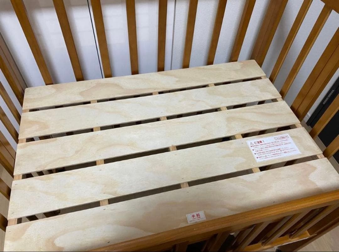 大和屋 パタン 折りたたみ ミニベビーベッド マットレス付き☆