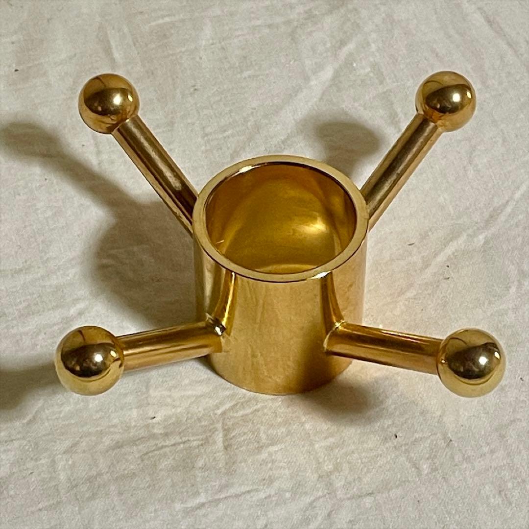 ★ karimoku カリモク　ポールスタンド コートハンガー　木製　ゴールド