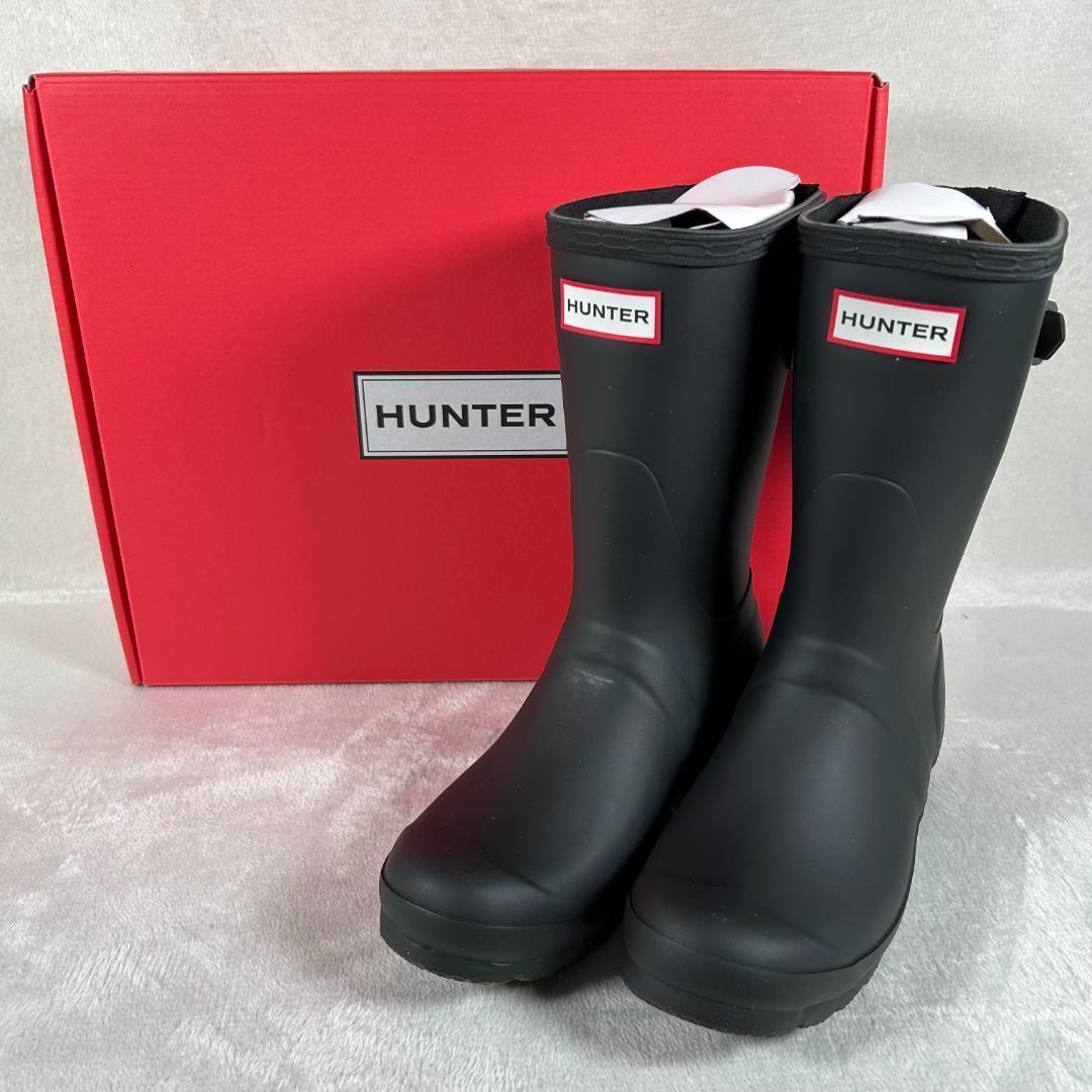 新品未使用 ハンター オリジナル ショート レインブーツ ブラック 25cm